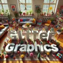Glitter Graphics with action figures