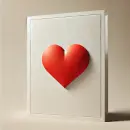 Card with a heart