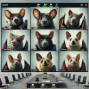 Online meeting with bats