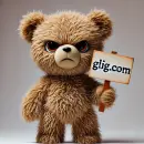 Angry teddy bear