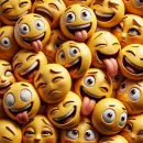 Pile of smileys with different emotions