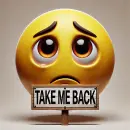 Smiley asking take me back