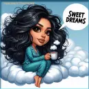 Girl on a cloud - Good night