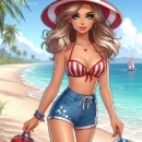 Girl on the beach