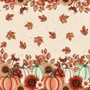 Seamless Pumpkin border background