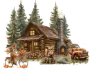 Rustic cabin in Fall