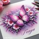 Tonya name tag