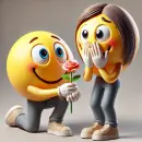 Smilies in love