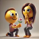 Smilies in love