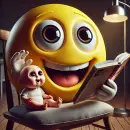 Smilie reading a book to a baby