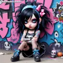little gothic girl