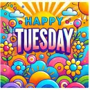 Happy Tuesday sign