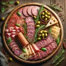 Tasty salami platter