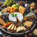Tasty cheese platter