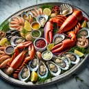 Tasty seafood platter