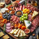 Tasty charcuterie platter