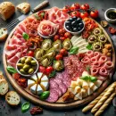 Tasty antipasto platter