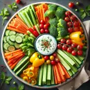 Tasty vegetable platter