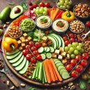 Tasty vegan platter