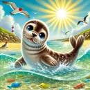 Seal having a great day