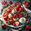Yummy strawberry platter