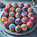 Tasty cupcake platter