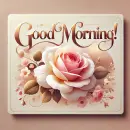 Good morning with a rose