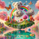 Surreal scene that's strangely cheerful