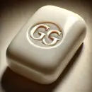 Piece of soap with GG imprint