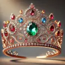 Tiara for a lady with a gemstone