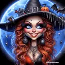 Witch Halloween animation