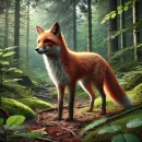 Fox in the woods