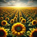 Field of sunflowers