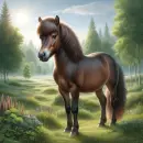 Pony in a natural setting