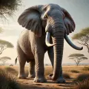 Elephant in a natural setting