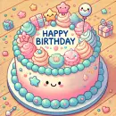 Cute birthday cake