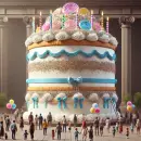Gigantic birthday cake