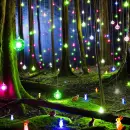 Magical forest scene
