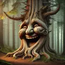 Laughing tree face