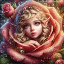 fairy in the rose