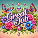 Great job with flowers and butterflies
