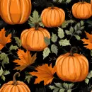 Pumpkin seamless background