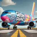 Glitter Graphics airplane