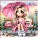 Girl in the rain - Bren