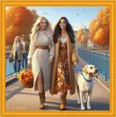 Two Friends and there Dog