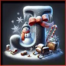 Christmas initial - J