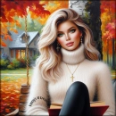Beautiful woman in autumn - Jane