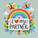 Sign that says I love my partner