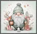 Winter Gnome With Two Reindeer