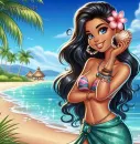 Pretty Beach Girl